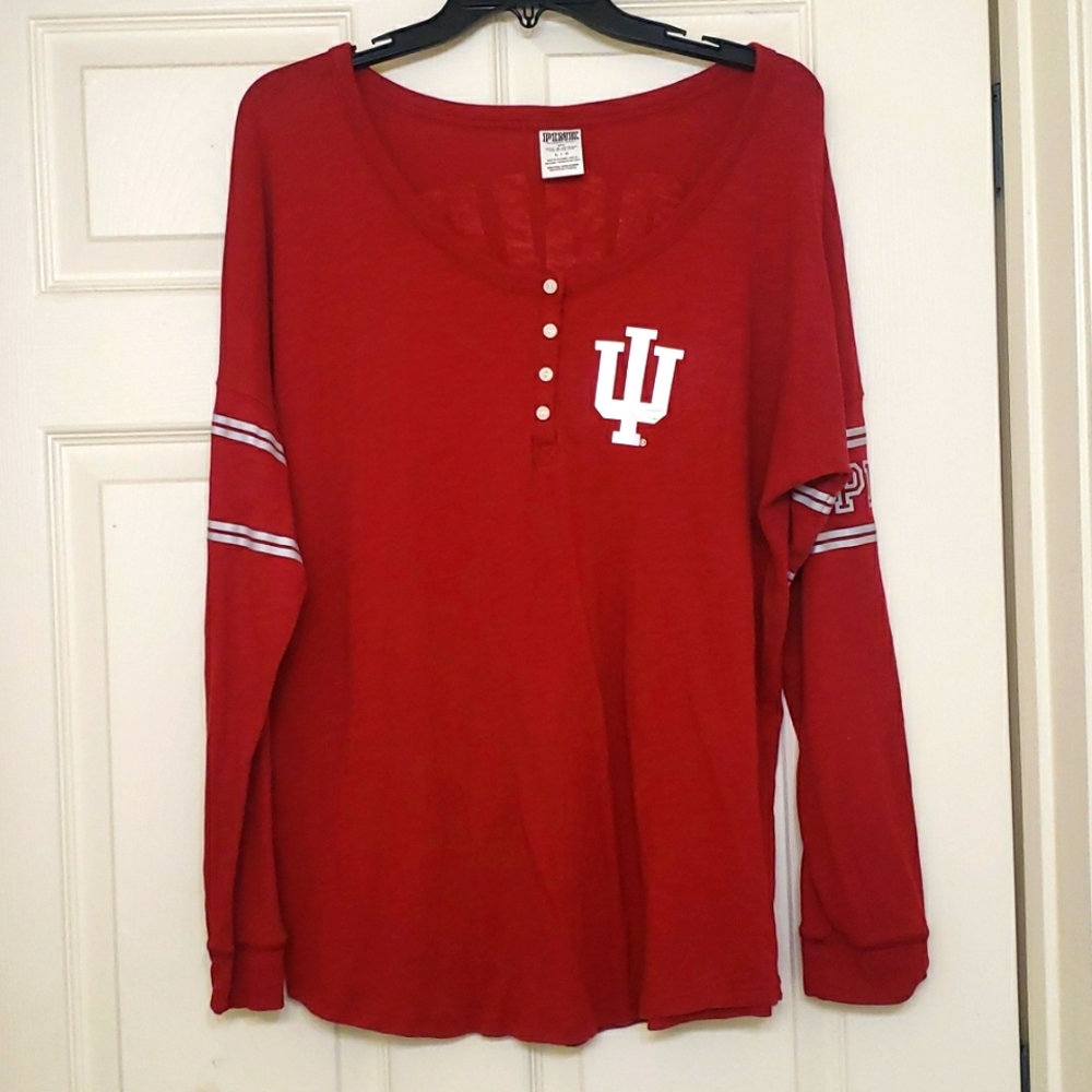 PINK Victoria's Secret Red Long Sleeve Shirt